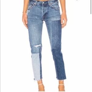 Levi’s patchwork jeans